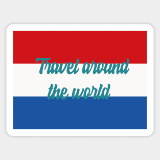 Travel Around the World - Netherlands Sticker